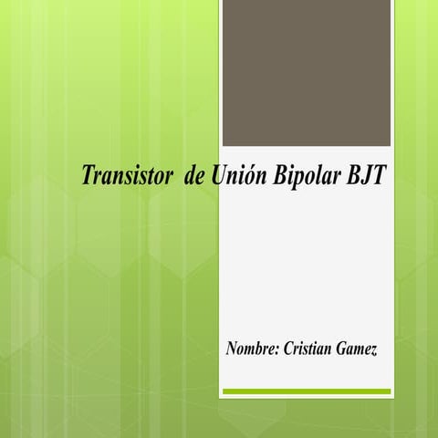 Presentaci+¦n1 transistor