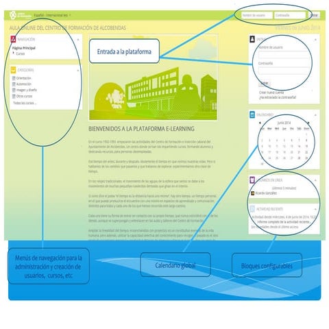 Pagina principal moodle