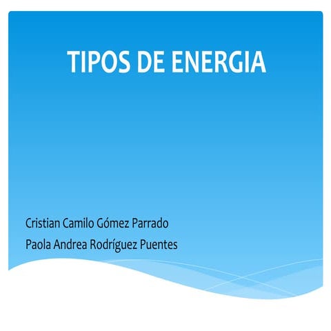 Tipos De Energia