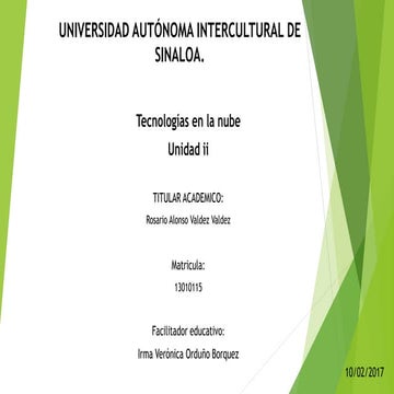 TECNOLOGÍAS EN LA NUBE(NUBE INFORMATICA) 