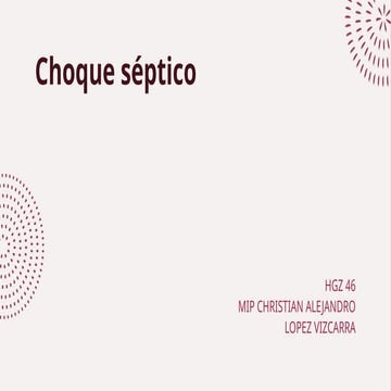 DIAGNOSTICO Y MANEJO DE LOS CHOQUES EN PACIENTE CRITICO