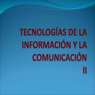 Presentación 2º bach tic (2016/2017)