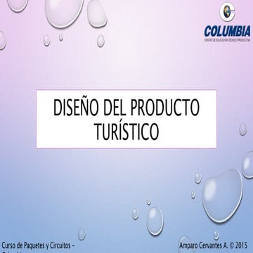 Presentación 2 Paquete/Plan/Producto/Itinerario