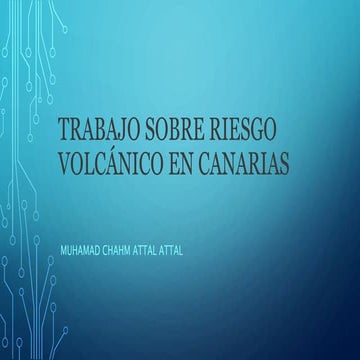 Riesgo volcánico 