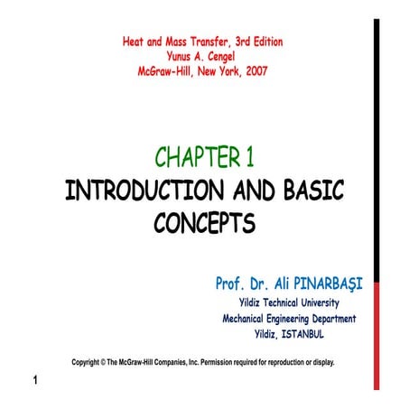 Introducción a conceptos básicos de transferencia de calor