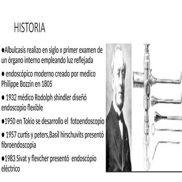 1. historia de la endoscopia | PPTX
