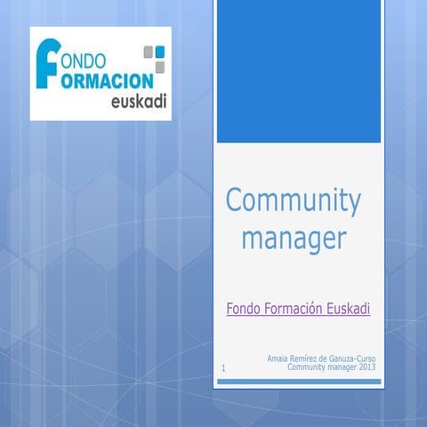 Presentación 3 de junio de 2013