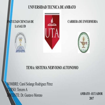 sistema nervioso autonomo