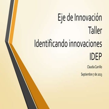 Identificando Innovaciones