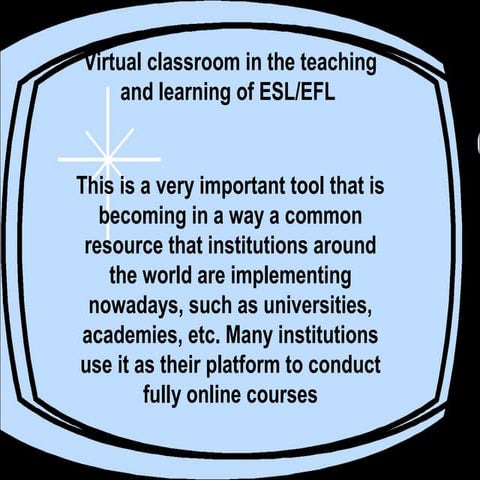 Virtual classroom in the learning process 
