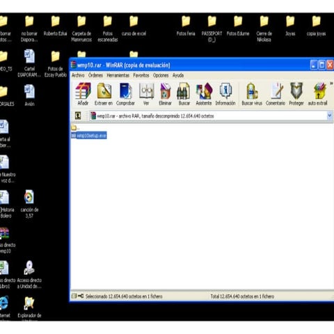 Presentación abrir windows media player 10