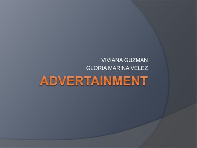 Presentación advertainment