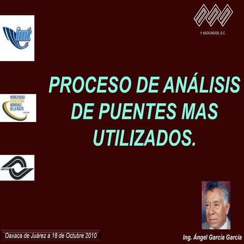 ANALISIS DE PUENTES ING.GARCIA GARCIA