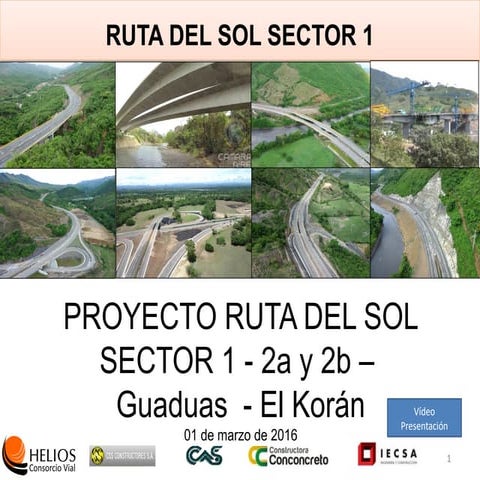 Presentación proyector Ruta del sol, Sector 1. | PPTX