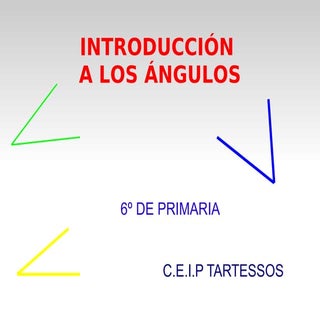 Presentación angulos 6º primaria