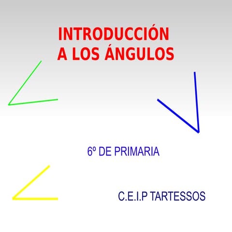 Presentación angulos 6º primaria