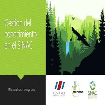 Gestión del conocimiento en el SINAC