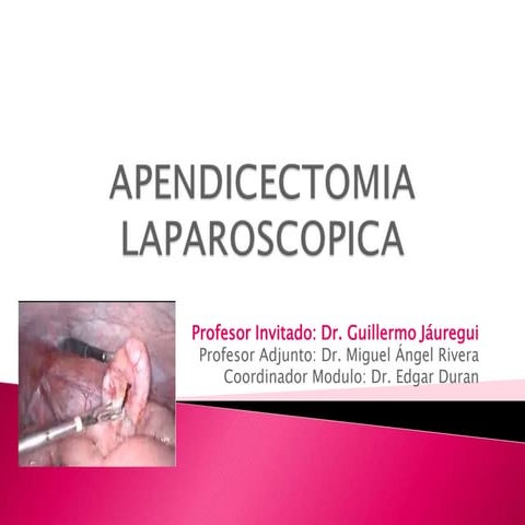 Apendicectomia Laparoscopica