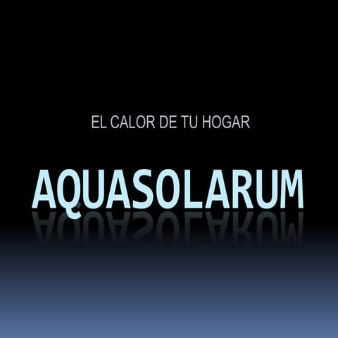 Presentación Aquasolarum 2009
