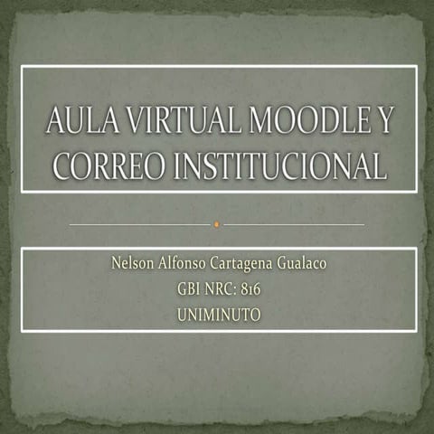 Presentación aula virtual