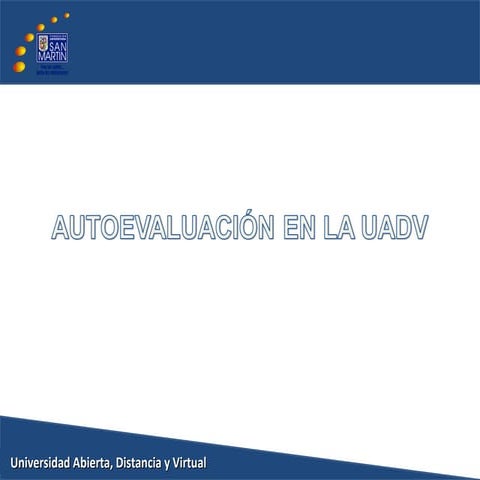 Presentación autoevaluación 16  de mayo de 2014.