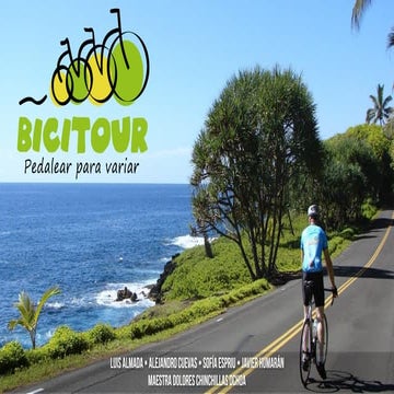 Bici Tour, Proyecto de Desarrollo Emprendedor