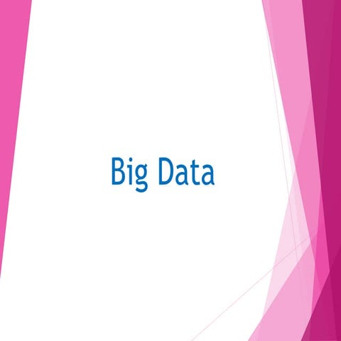 Presentación big data