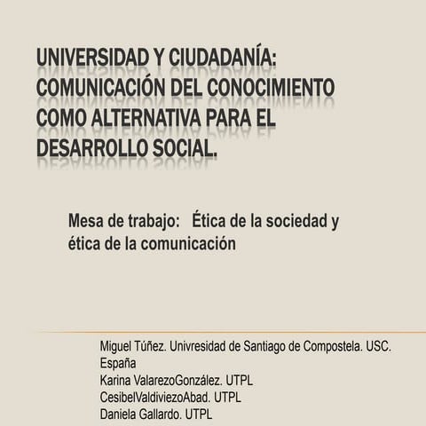 Presentación en IAMCR 2010 Braga-Portugal