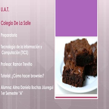Tutorial brownies