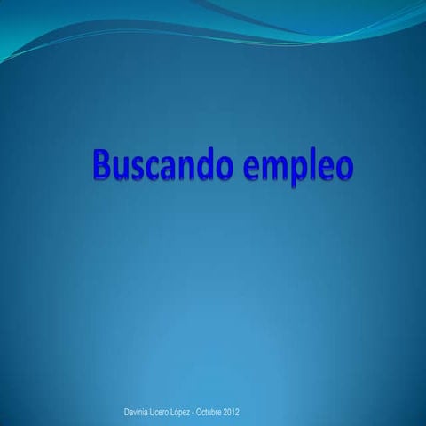 Presentación buscando empleo   blog