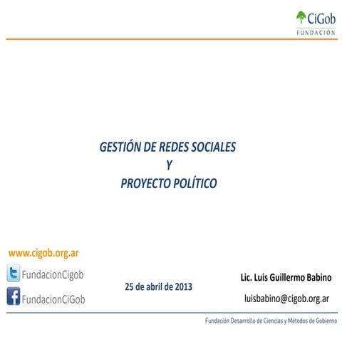 Campañas Electorales y Redes Sociales