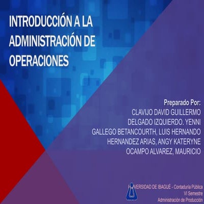 Administración de Producción y Operaciones