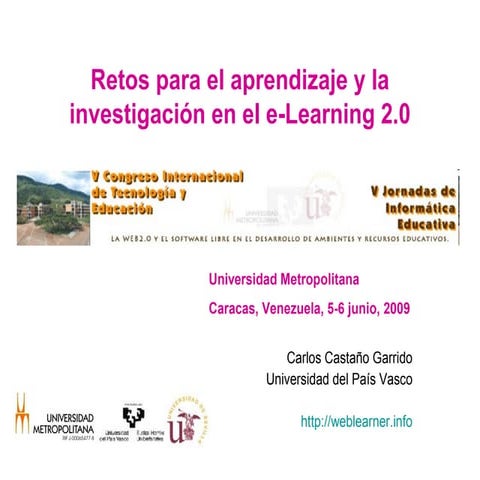 Retos aprendizaje e investigación e-learning 2.0