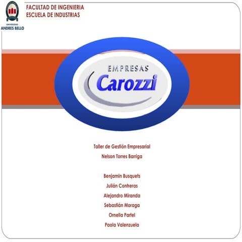 Presentación carozzi