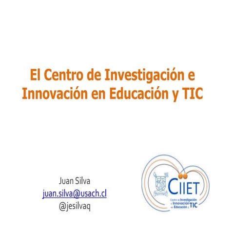 Presentación centro ciiet septiembre 2014
