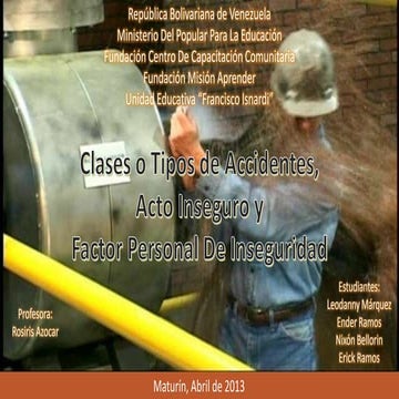 Clases o Tipos De Accidentes