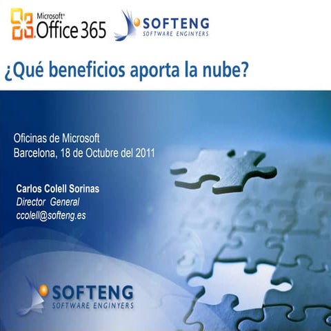 Beneficios del Cloud - evento Office 365 para medianas y grandes empresas - s...