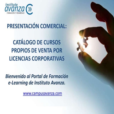 Presentación comercial e learning venta software