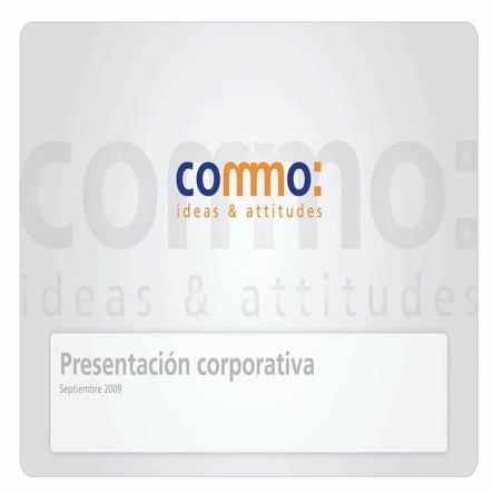 Presentación Commo | PDF