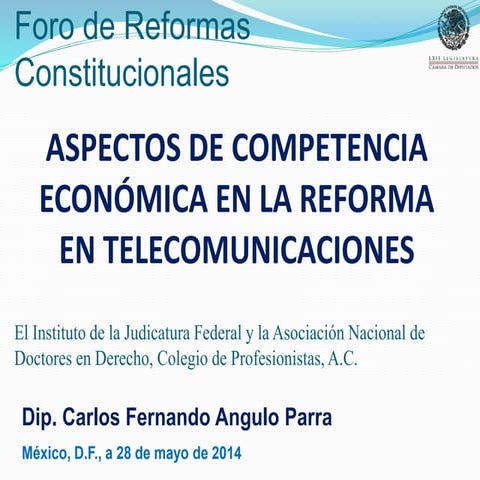 Presentación competencia económica_en_telecomunicaciones_judicatura