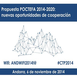 Resumen de la propuesta POCTEFA 201...