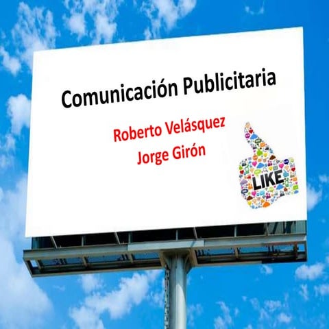 Presentación comunicacion publicitaria
