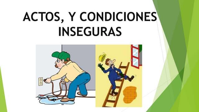Actos Inseguros En El Lugar De Trabajo