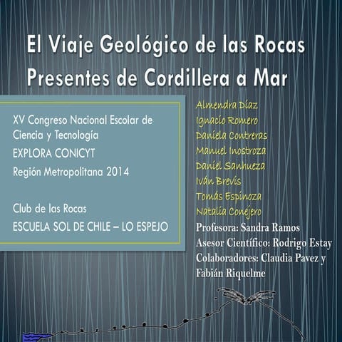 Proyecto Escolar de Geología 2014