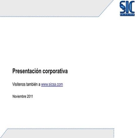 Presentacióncorporativa SICsolucions
