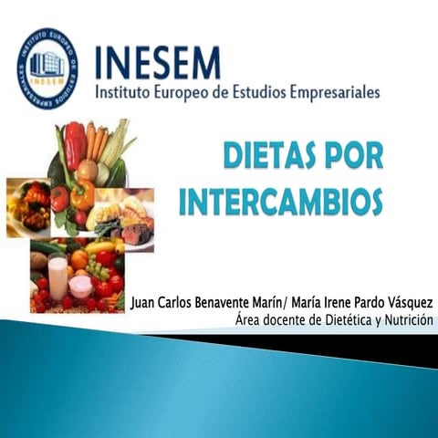 Seminario de Elaboración de Dietas mediante el sistema de Intercambios