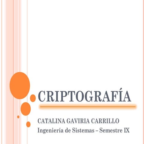 Presentación criptografía