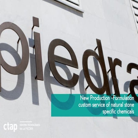 New Production -Formulation custom service of natural stone specific chemicals