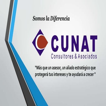 Presentación CUNAT CONSULTORES Y ASOCIADOS SAC