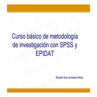 Programa "Curso basico metodologia ...